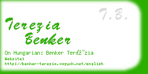 terezia benker business card